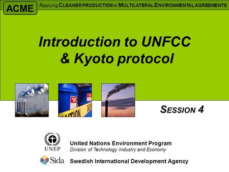 Introduction to UNFCC & Kyoto protocol