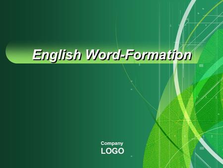 English Word-Formation