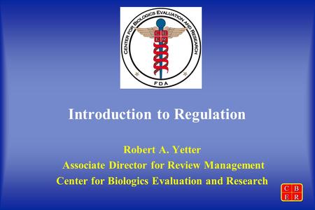 Introduction to Regulation