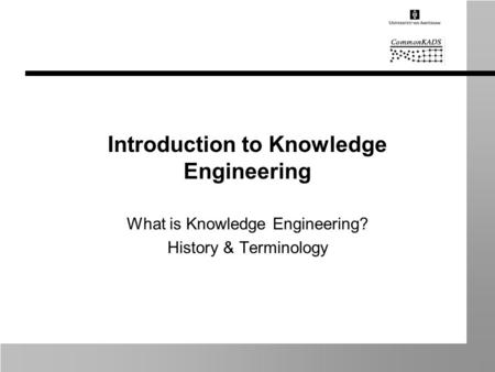 Introduction to Knowledge Engineering