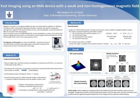 Magnetic resonance is an imaging modality that does not involve patient irradiation or significant side effects, while maintaining a high spatial resolution.