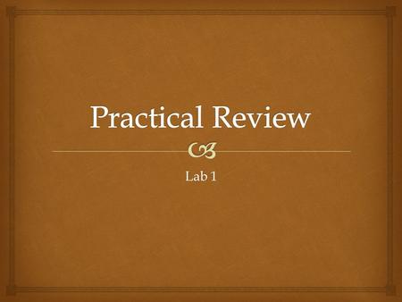 Lab 1.  Name the Kingdom covered in Lab 1 Protista.