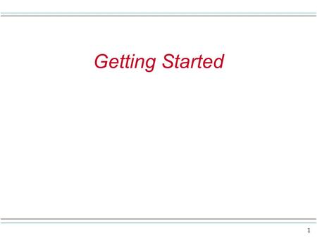 1 Getting Started. 2 Some stories to get us started “Smoking causes lung cancer.” You may have heard this before. Well, how the heck do they know this?