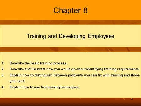 Training and Developing Employees