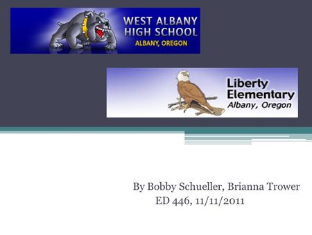 By Bobby Schueller, Brianna Trower ED 446, 11/11/2011.