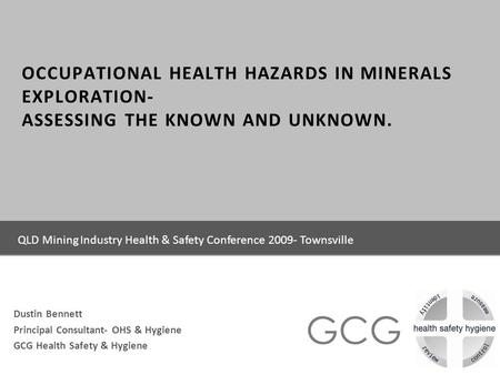 QLD Mining Industry Health & Safety Conference Townsville