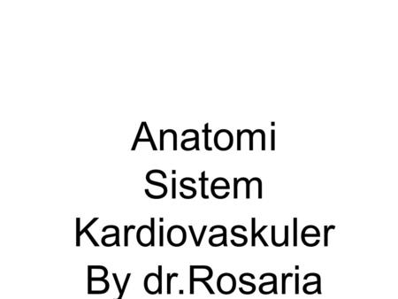 Sistem Kardiovaskuler