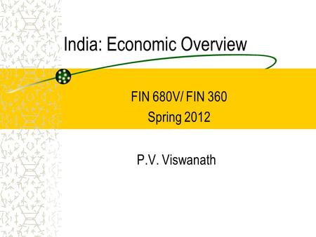 India: Economic Overview