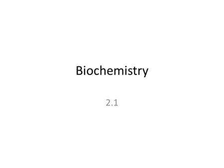 Biochemistry 2.1. Matter Chemical changes in matter are essential to all life processes. Matter: Anything that occupies space and has mass. Mass: The.