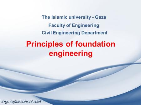 Principles of foundation engineering