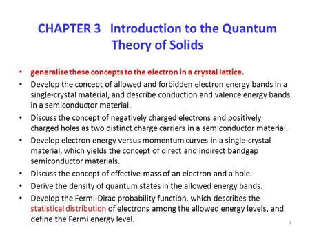 CHAPTER 3 Introduction to the Quantum Theory of Solids