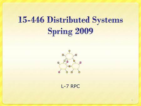 L-7 RPC 1. Last Lecture Important Lessons - Naming Naming is a powerful tool in system design  A layer of indirection can solve many problems Name+context.