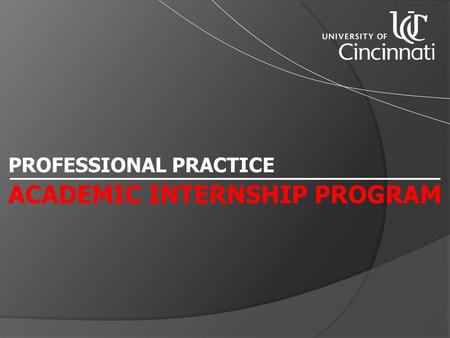 PROFESSIONAL PRACTICE ACADEMIC INTERNSHIP PROGRAM.