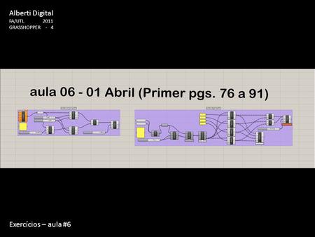 Exercícios – aula #6.