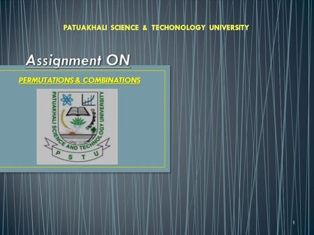 PERMUTATIONS & COMBINATIONS 1. Permutation and combination both are the process of arrangements. Permutation is the different arrangements of things from.