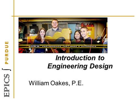 Introduction to Engineering Design