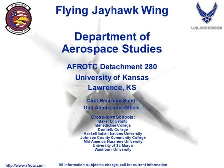 Department of Aerospace Studies