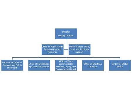 Director Deputy Director National Institute for Occupational Safety and Health Office of Surveillance, Epi, and Lab Services Office of Non- communicable.