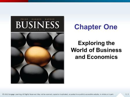 © 2012 Cengage Learning. All Rights Reserved. May not be scanned, copied or duplicated, or posted to a publicly accessible website, in whole or in part.