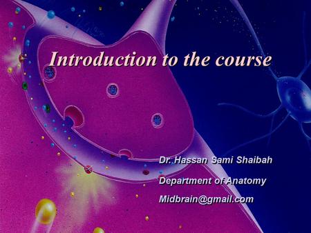 Introduction to the course