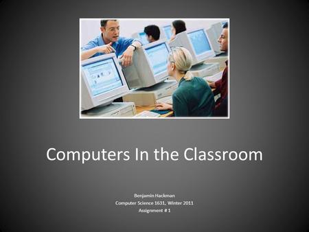 Computers In the Classroom