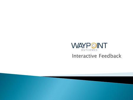 Interactive Feedback.  Feedback as a form of instruction  Feedback as an element of dialogue, critical to deep learning  Feedback as an element of.