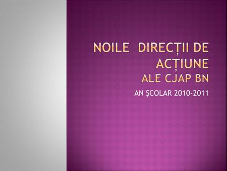 AN ŞCOLAR 2010-2011.  Prof. Dr. Tudor Daniel Pavelea  Prof. consilier Luciana Maria Sidor  Prof. consilier Cristina Iuliana Harap  Prof consilier.