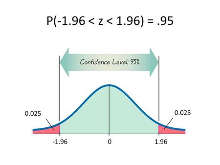 P(-1.96 < z < 1.96) =.95. Shape of t Distributions for n = 3 and n = 12.