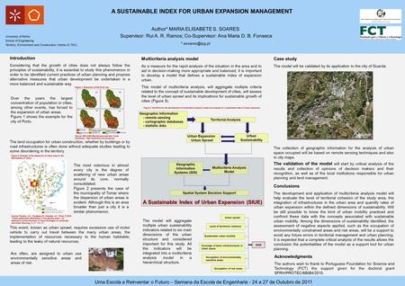 Introduction Considering that the growth of cities does not always follow the principles of sustainability, it is essential to study this phenomenon in.