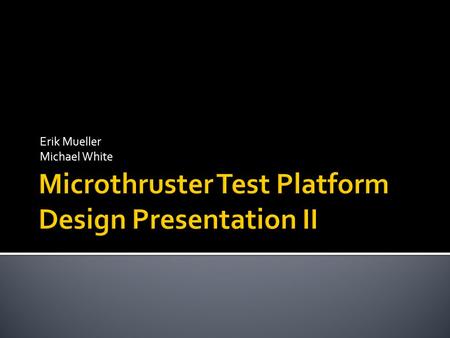 Erik Mueller Michael White. Introduction Problem Solution Load-cell Paddle-sensors Testing Q&A Sources.