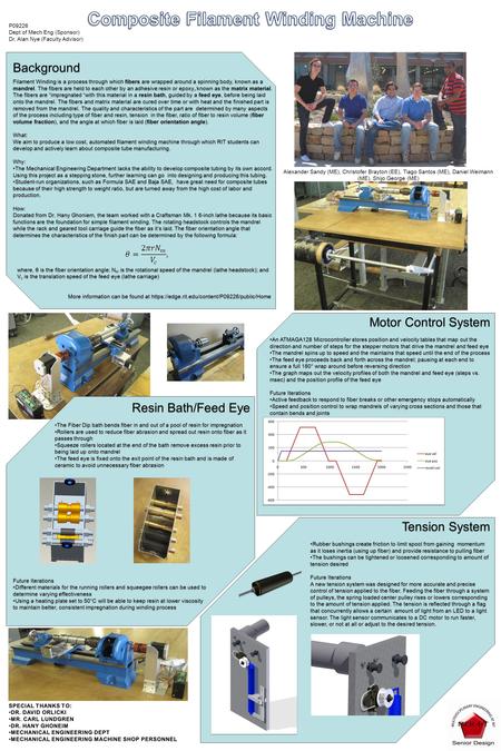 Resin Bath/Feed Eye The Fiber Dip bath bends fiber in and out of a pool of resin for impregnation Rollers are used to reduce fiber abrasion and spread.