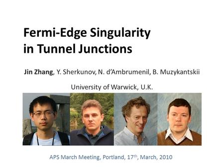 Fermi-Edge Singularity in Tunnel Junctions