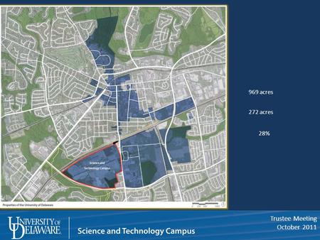 Trustee Meeting October 2011 969 acres 272 acres 28%
