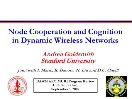 Node Cooperation and Cognition in Dynamic Wireless Networks