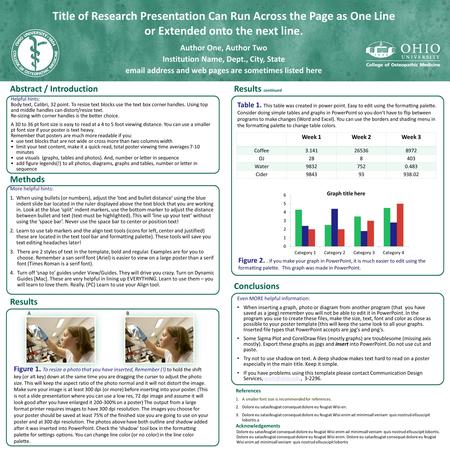 Title of Research Presentation Can Run Across the Page as One Line or Extended onto the next line. Abstract / Introduction Results Figure 2.. If you make.