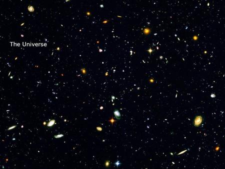 The Universe. The Milky Way Galaxy, one of billions of other galaxies in the universe, contains about 400 billion stars and countless other objects. Why.