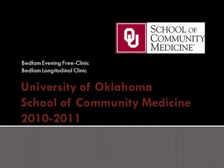 Bedlam Evening Free-Clinic Bedlam Longitudinal Clinic.