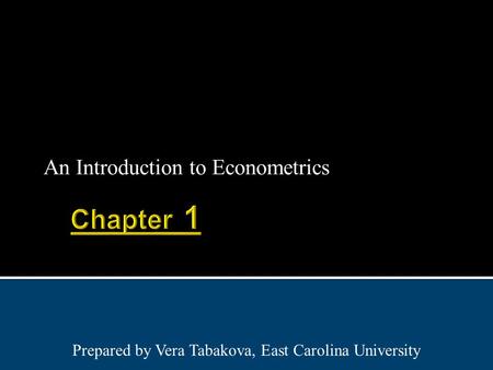 An Introduction to Econometrics