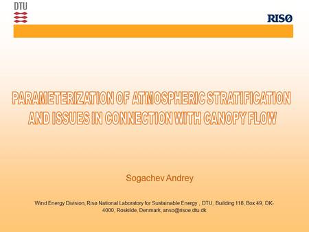 Parameterization of atmospheric stratification