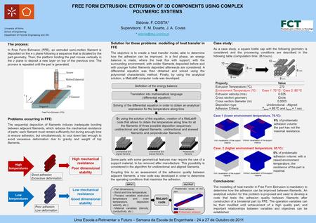 University of Minho School of Engineering Department of Polymer Engineering and I3N Uma Escola a Reinventar o Futuro – Semana da Escola de Engenharia -