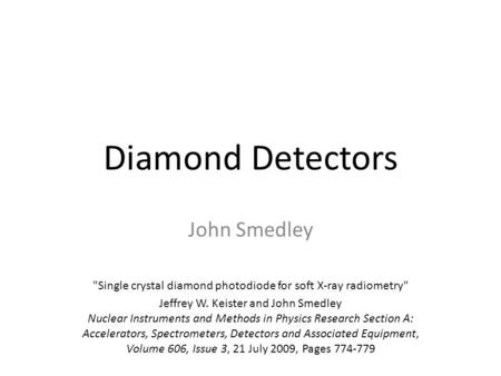 Single crystal diamond photodiode for soft X-ray radiometry