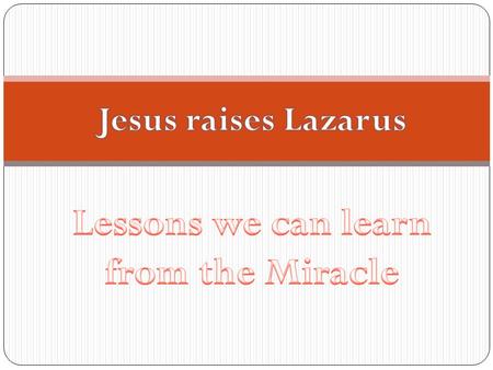 Lessons we can learn from the Miracle