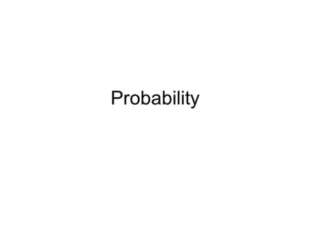 Probability.