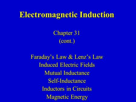 Electromagnetic Induction