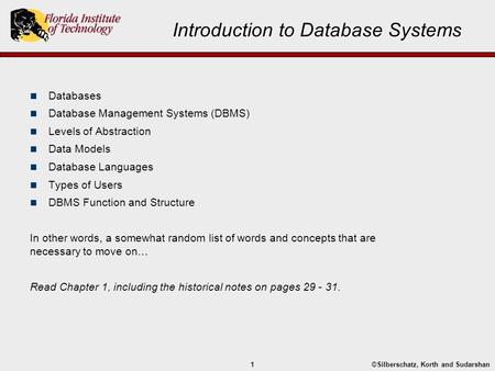 Introduction to Database Systems