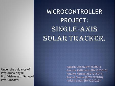 Aakash Gyan(2BV12CS001) Amruta Kallimath(2BV12CS016) Amulya Varote(2BV12CS017) Anand Biradar(2BV12CS018) Anish Kumar(2BV12CS020) Under the guidance of.