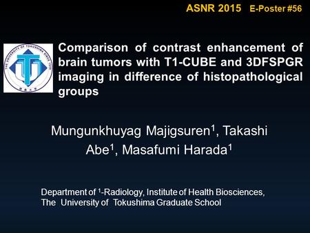 Mungunkhuyag Majigsuren1, Takashi Abe1, Masafumi Harada1