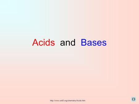 Acids and Bases