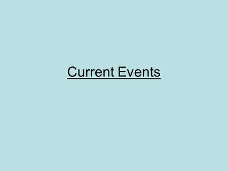 Current Events. Environmental Problems ”…we discuss Darfur in a convenient military and political shorthand -- an ethnic conflict pitting Arab.