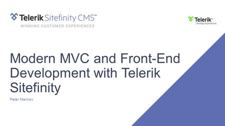 Modern MVC and Front-End Development with Telerik Sitefinity